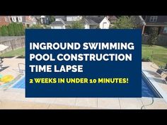 an above ground swimming pool construction time lapse 2 weeks in under 40 minutes