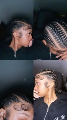 4 Feed In Braids, Feed In Braids, Braided Cornrow Hairstyles, Braids Hairstyles Pictures, Protective Hairstyles Braids