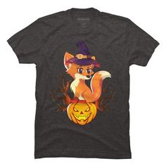 Channel your inner artist with the Witch Fox With A Jack-O-Lantern premium ring spun cotton graphic Men's T Shirt created by thebeardstudio for Design By Humans. It's time to add a pop of color, a splash of humor, and a whole lot of creativity to your day with apparel designed by one of our global artists. We're here to help you find that perfect you style! This fox-tastic design is perfect for Halloween! Purple Graphic Tee, White Graphic Tee, Black Graphic Tees, Graphic Tee Design, Mens Navy, Jack O, Mens Graphic Tee, Apparel Design, Tee Design