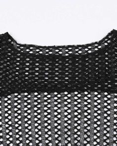 Details: Long-sleeve cropped top with fishnet mesh designTop Length: CroppedSleeve Length: Long SleevesMaterials:100% Polyester Casual Cropped Mesh Top, Stretch Mesh Top With Hollow Out Detail, Black Stretch Mesh Top With Hollow Out Details, Stretch Black Mesh Top With Hollow Out Details, Party Mesh Top With Hollow-out Details, Party Mesh Top With Hollow Out Detail, Black Fishnet Mesh Top For Night Out, Black Mesh Sleeves Crop Top For Spring, Stretch Open Knit Mesh Top