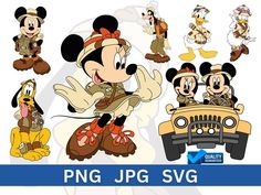 mickey mouse and friends cartoon characters