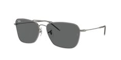 Ray-Ban Caravan Reverse glasses are a unique blend of style and performance. The square shape and polished gunmetal finish of the metal frame give these shades a sleek, modern look. The dark grey lenses add a touch of sophistication to your ensemble, while providing optimal protection. These shades are not just stylish but versatile as well. Silver Rectangular Sunglasses With Gradient Lenses, Silver Rectangular Polarized Sunglasses, Modern Metal Shield Sunglasses With Tinted Lenses, Modern Shield Sunglasses With Metal Square Frame, Silver Square Frame Sunglasses With Uv Protection, Silver Rectangular Sunglasses With Mirrored Lenses, Modern Metal Aviator Sunglasses, Modern Silver Sunglasses For Outdoor, Sleek Silver Polarized Sunglasses