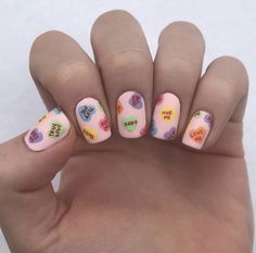 Heart Nail Art Designs, Funny Notes, Beading Board, Vday Nails, Art Designs Ideas, Heart Nail, Heart Nail Art, Holiday Nail, Holiday Nail Art