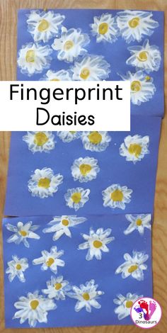 the paper daisy is cut out to look like it has been painted with white and yellow flowers