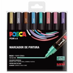 a set of 12 marker pens with different colors