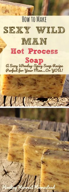 Hot Process Soap, Natural Soaps Recipes, Wild Man, Soap Packing, Mens Soap, Soap Recipe, Homemade Soap Recipes, Homemade Bath Products