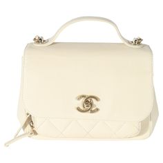 Listing Title: Chanel Cream Caviar Mini Business Affinity Flap SKU: 128009 Condition: Pre-owned Handbag Condition: Good Condition Comments: Good Condition. Exterior scuffing, wrinkling, and discoloration throughout. Heavy scratching at hardware. Interior heavy discoloration, scuffing and wrinkling. Brand: Chanel Model: Chanel Cream Caviar Mini Business Affinity Flap Origin Country: Italy Handbag Silhouette: Crossbody Bag;Mini;Shoulder Bag;Top Handle Occasions: Evening;Everyday;Fall/Winter;Spring/Summer;Wedding;Weekend;Work Size (Generic): Mini Size (Specific): Mini Year Manufactured: 2016-2017 Features Interior: Two zip pockets. One slip pocket Interior Material: Leather Interior Color (Generic): White Handbag Closure Type: Turnlock Handbag Accessories: None Hardware Color: Gold-Tone Exter White Chanel Purse, Chanel Creme, Chanel Cream, Mini Business, Chanel Mini, Chanel Purse, White Handbag, Chanel Model, Mini Shoulder Bag