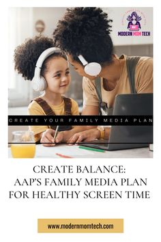 Mother and daughter in front of a laptop. Media Planning, Screen Time, Educational Materials, Family Life, Join Me, Worth It