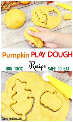 pumpkin play dough recipe for kids to make