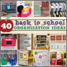 the back to school organization ideas are great for small children and adults, so they can use them in their homes