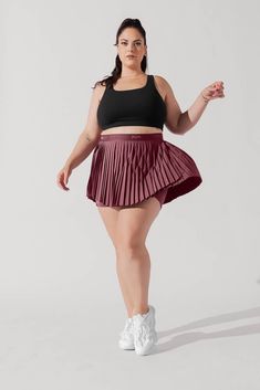 Ace ‘em Pleated Skort - Desert Rose Sporty Pleated Tennis Skirt For Workout, Sporty Pleated Tennis Skirt For Sports, Wrap Skort, Skin Care Kit, Desert Rose, Take Care Of Me, Hair Accessories Jewelry, Cleanser And Toner, Tennis Skirt