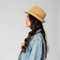 Our ultrabraid fedora features open weave details that will keep your head breathable while also maintaining a natural aesthetic. Perfect for a lunch outing or day in the town, this summer twist on a classic hat is sure to be a wardrobe staple. FEATURES 75% paper, 25% polyester Brim Size: 2" Women's One Size Fedora Women, Womens Fedora, Natural Aesthetic, Fall Hats, Classic Hats, In The Town, Open Weave, Hat Sizes, Your Head