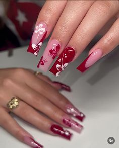 Velvet Nails, Red Acrylic Nails, Spring Nail Designs, Brighter Days, Work Nails, Simple Acrylic Nails, Classy Acrylic Nails