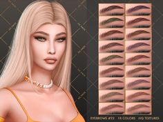 Sims 4 Cc Brows, Sims4 Eyebrows, Sims Eyebrows, Sims4 Makeup, Cc Makeup, Sims 4 Cc Download, Makeup Cc