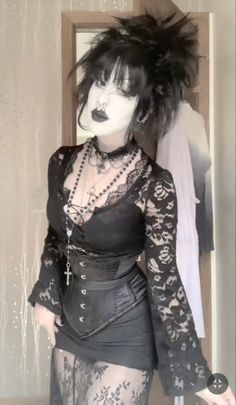 Goth Show Outfits, Cabaret Goth Outfit, Trad Goth Outfit Inspiration, Goth Turtleneck Outfit, Trad Goth Outfit Ideas, Goth Looks Outfits, Real Goth Outfits, Goth Outfits Ideas, Goth Inspired Outfits