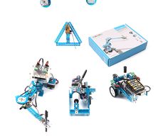 the robot kit is designed to look like it's working on an assembly line