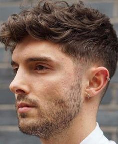 Man Haircut, Men's Cuts, Hair Man, Thick Wavy Hair, Male Hair, Wavy Hair Men, Wavy Haircuts