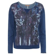 Bring an free-spirited, artistic look to any outfit and wear with your favourite casual attire for sophisticated comfort! #excelyourself with Excel Clothing! Long Sleeve Jumper, Contrast Stitch, Front Design, Jersey Fabric, Vintage Prints