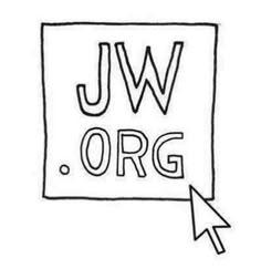 the word jw org is shown with an arrow pointing to it's right