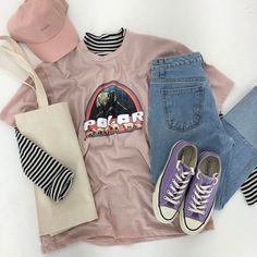 Vetements Shoes, Look 80s, Vintage Outfits 90s, Matching Shoes, Outfit 90s, Black Converse, 가을 패션, Outfit Goals, Outfits Fashion