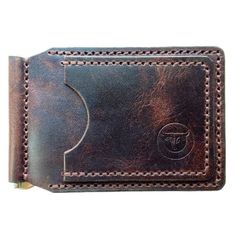 The wallet features a money clip and well-organized card compartment for practicality and organization without sacrificing style. *Handcrafted without the use of machines, each wallet has its own unique character and personality, making it a distinctive accessory that stands out. *Made to Last: With an emphasis on strength and durability, our wallets are designed to withstand daily wear and tear and become even more beautiful with age. MaterialLeather Width3.1 inches Height0.3 inches Length4.7 inches Brown Bifold Wallet With Key Clip, Brown Bifold Card Holder With Belt Clip, Custom Wallets With Card Slots For Everyday Use, Custom Wallet With Card Slots For Everyday Use, Custom Wallet With Card Slots For Everyday Carry, Custom Rectangular Trifold Wallet With Coin Pocket, Handmade Gifts For Men, Luxury Wallet, Clip Wallet