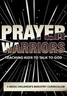 a book cover with the words prayer warriors and an image of stars in the background