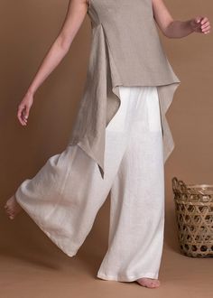 White Linen Palazzo Pants AGAM Women's Tall Wide Leg - Etsy Luxury Long Palazzo Set For Women, Luxury White Palazzo Set For Festive Occasions, Luxury Bohemian Palazzo Set For Transitional Season, Luxury Off White Cotton Palazzo Set, Luxury Off-white Cotton Palazzo Set, Luxury Palazzo Set For Women, Luxury Palazzo Set For Women's Celebration, Luxury Bohemian Palazzo Set For Designer Wear, Luxury Off White Palazzo Set For Festive Occasions