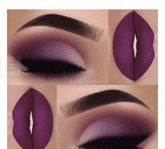 Maquillage Kylie Jenner, Purple Makeup Looks, Make Up Designs, Drag Make-up, Purple Eye Makeup, Valentines Day Makeup