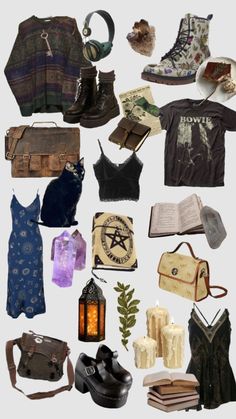 #witchcore #fairygrunge Witchcore Aesthetic Outfits, Hippie Witch Aesthetic, Wicca Fashion, Witch Aesthetic Outfit, Witchy Aesthetics, Witchcore Aesthetic