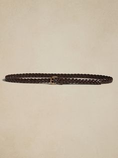 Daze Woven Leather Belt | Banana Republic Casual Adjustable Braided Belt, Classic Braided Leather Belt, Casual Braided Leather Belt, Classic Adjustable Rope Belt, Classic Leather Rope Belt, Casual Leather Rope Belt, Brown Leather Rope Belt, Braided Leather Belt, For A Reason