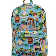 Loungefly Disney Toy Story Chibi Backpack. Super Cute. Cute Multicolor Backpack For Disney Trips, Multicolor Disney Standard Backpack, Playful Backpack For Disney Trips, Disney Character Print Standard Backpack, Disney Character Print Bags For Back To School, Fun Multicolor Backpack For Disney Trips, Disney Character Print Back To School Bags, Disney Multicolor Backpack For Everyday Use, Disney Multicolor Backpack For Daily Use