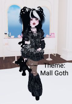 #fashion #dresstoimpress #dresstoimpressoutfits #dresstoimpressideas #goth #mallgoth Mall Goth Dress To Impress No Vip, Di Mall Goth, Mall Goth Dress To Impress Outfit, Mall Goth Dti, Mall Goth Dress To Impress, Mallgoth Outfits, Mall Goth Fashion, Dress Impress, Game Girl