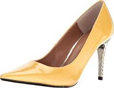 J. Renee Mayetta at Zappos.com Elegant Leather Open-toe Kitten Heels, Vintage Yellow Pointed Toe Heels, Orange Synthetic Heels With 4-inch Heel, Red Kitten Heels With 4-inch Heel, Yellow 4-inch Heel Synthetic Heels, Sling Backs, Heels, Color