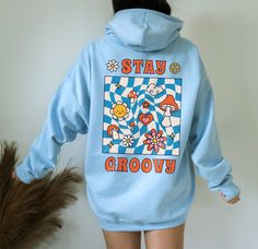 Get ready to be OBSESSED with your new super trendy aesthetic hoodie. It's the coolest and most comfortable way to show off the latest styles. Also makes a great gift! LOOKING FOR THE T-SHIRT? ► https://www.etsy.com/listing/1169203278 * PRODUCT DETAILS * ↠ 50% Cotton 50% Polyester ↠ Medium-heavy fabric (super soft feel) ↠ Wash and dry normally (on cool for best results) ↠ Printed in and Shipped also from the USA and Europe * SIZING * ↠ Size guide: Please consult the size chart in the images ↠ Fo Cheap 90s Graphic Print Hoodie, Cheap Retro Hoodie Sweatshirt, Oversized Hoodie Aesthetic, Graphic Hoodies Aesthetic, Vsco Hoodie, Positive Hoodie, Aesthetic Hoodies, Stay Groovy, Hoodie Aesthetic