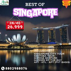 an advertisement for the best of singapore