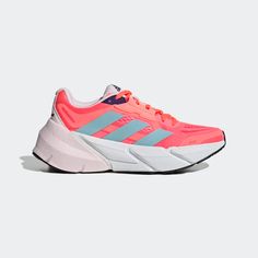 adidas Adistar Shoes - Red | adidas Canada Distance Running, Moc Toe Boots, Perpetual Motion, Adidas Tennis, Go The Distance, Best Walking Shoes, Pink Running Shoes, Best Running Shoes, Workout Shoes