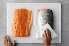 Cooking Salmon With Skin On, Salmon Recipes Skin On, Removing Skin From Salmon, How To Remove Skin From Salmon, Skin On Salmon Recipes, Salmon With Skin Recipes, Gravlax Recipe, Rosemary Salmon, Steam Salmon