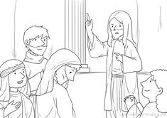 the nativity scene with jesus and mary coloring page