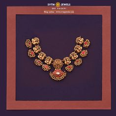 Navratri Set, Gold Short Necklace, Gold Leaf Jewelry, Traditional Attires, Choker Necklace Designs, Antique Gold Jewelry Indian