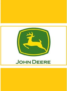 the john deere logo is shown on a notebook