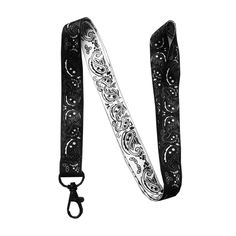 PRICES MAY VARY. FLAUNT YOUR UNIQUE STYLE WITH COOL KEYCHAINS LANYARD - Show off with paisley bandanas lanyard while keeping essentials secure and within reach at all times PERFECTLY FIT NAME BADGE LANYARD AT 20-INCHES LONG, 3/4-INCH WIDE - Large Loop name tag holder slips over the head without effort and hangs around the navel REVERSIBLE WHITE AND BLACK LANYARD ID HOLDER MADE FOR ALL-DAY COMFORT - Vibrant car key lanyard for men is eye-catching, non-fading, and provides a soft and silky-smooth White Lanyard, Lanyard For Keys, Lanyard Id Holder, Black Bandana, Cute Lanyards, Cool Keychains, Black Lanyard, Bandana Pattern, Black Keychain