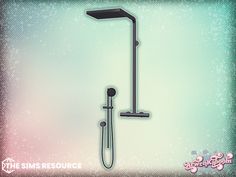 an image of a shower head and handset with the words the slims rescue on it