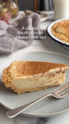 A recipe for a South African unbaked milk tart with a biscuit base Milk Tart With Condensed Milk, Milk Tart Recipe South African Easy, South African Milk Tart Recipe, South African Cake Recipes, Milktart Recipe South Africa, Milk Tart South African, Boiled Cake, Biscuit Base Recipe, Melktert Recipe