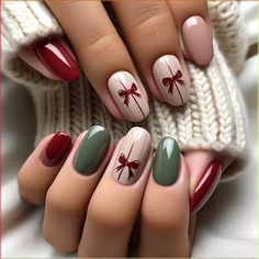 Hey girls, how was your day today? I had an amazing time because I just discovered a great series that will save me from boredom. I discov... Christmas Nails Gift Design, Nail Red Ideas, Christmas Themed Gel Nails, Nails Idea For Christmas, Nail Art Ideas For Christmas, Cute Nails Christmas Simple, Christmas Ideas For Nails, Nail Idea Christmas, Non Christmas Nails