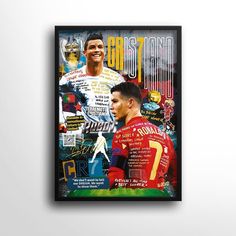 a framed poster with two men on the cover of sports illustrated magazine's front page