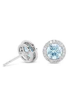 Make a stunning statement of style in these brilliant stud earrings crafted with lab-grown diamonds. 3/8"W x 3/8"L   Post back   Total lab-grown-diamond weight: 2ct.   Color: G–J   Clarity: VS   14k gold/lab-grown diamond   Imported   >Diamond Guide Fine Jewelry Halo Design Lab Grown Diamond Earrings, Fine Jewelry Halo Design Earrings With Lab Grown Diamonds, Formal Lab-grown Diamond Earrings With Halo Design, Fine Jewelry Halo Design Round Cut Earrings, Luxury Halo Design Lab-grown Diamond Earrings, Luxury Halo Design Earrings With Lab Grown Diamonds, Luxury Halo Design Lab Grown Diamond Earrings, Fine Jewelry Earrings With Halo Setting, L Post