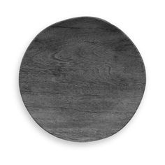 a round wooden table top on a white background with clipping for text or image