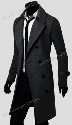 Trench Coat Winter, Mens Trench Coat, Double Breasted Overcoat, Coats Fashion, Winter Trench Coat, Moncler Jacket, Trench Coat Men, Sharp Dressed Man, Coat Winter