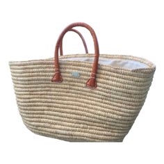 Straw Tote Bag, Raffia Bag, French Market Basket, Sisal Beach Bag, Beach Basket Bag Beach Basket, Market Baskets