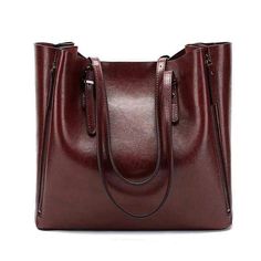 Pursh Collection Purse Burgundy Tara (sold out) Minimalist Tote Bag, Handbag Women, Big Bags, Leather Messenger Bag, Leather Messenger, Large Tote Bag, Shoulder Tote Bag, Branded Handbags, Red Brown